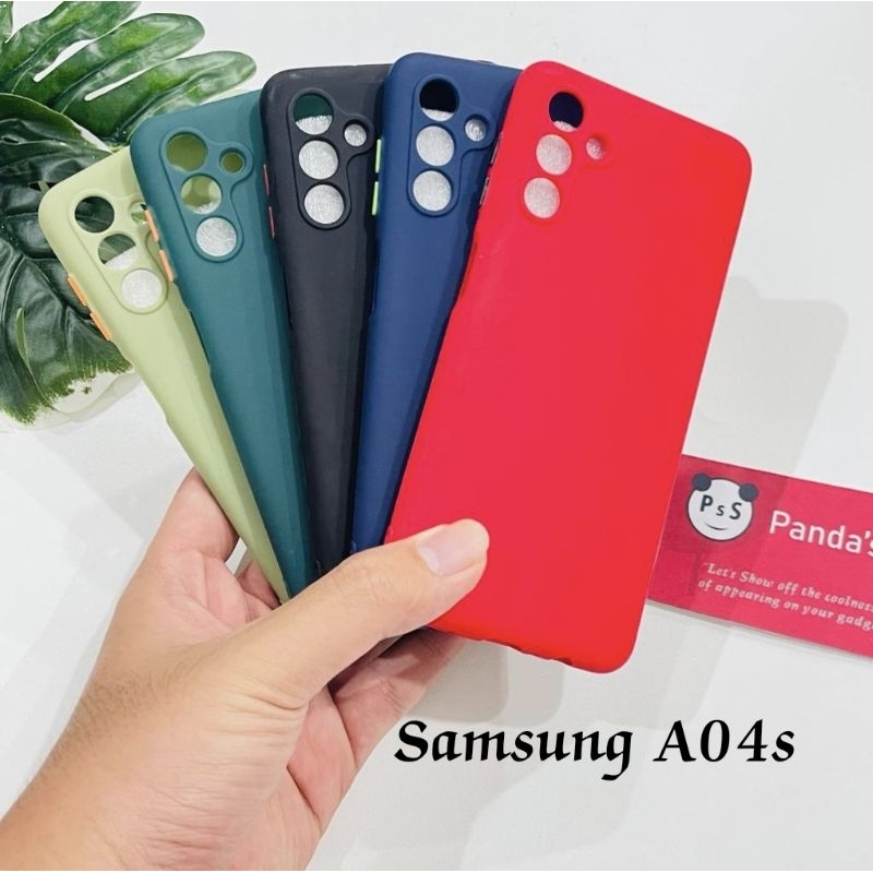 Case Samsung A04s Full Color Button Softcase Galaxy A04s Karet