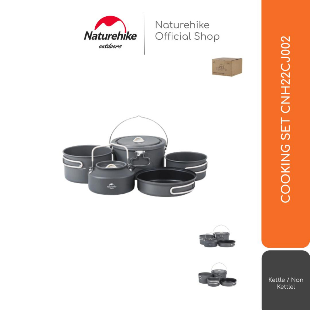 COOKING SET PANCI WAJAN NESTING CAMPING NATUREHIKE CNH22CJ002