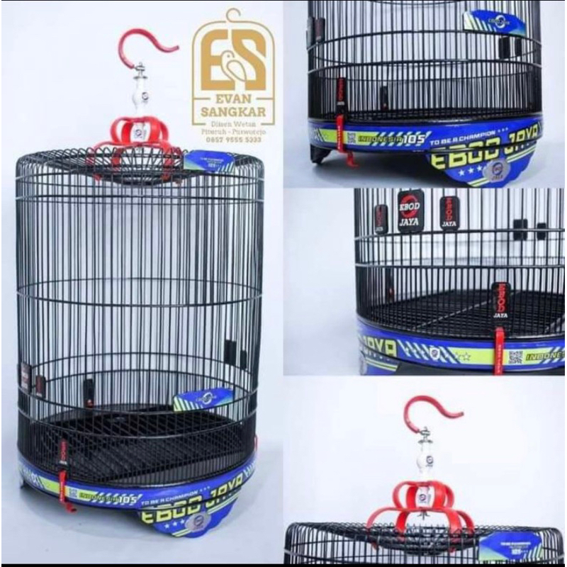 SANGKAR KANDANG MURAI EBOD JAYA DECAL BAMBU 105