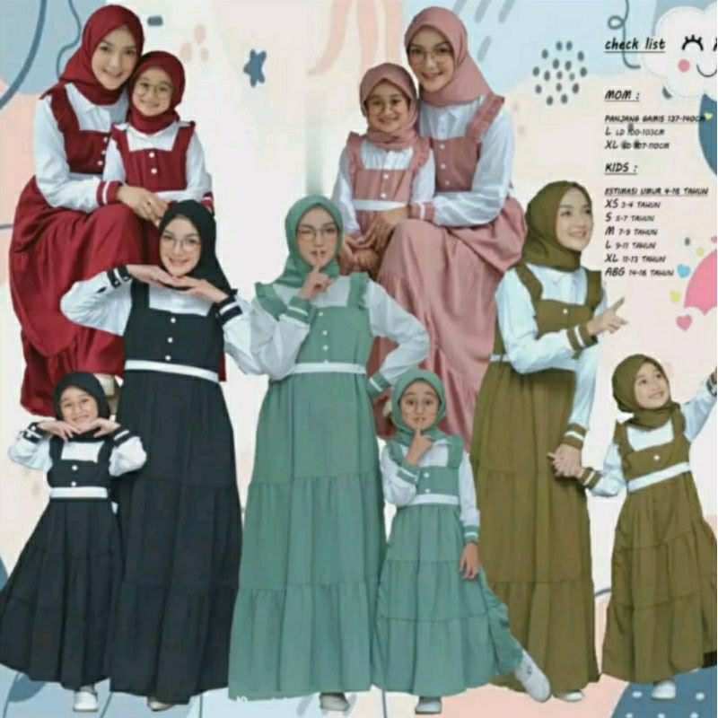 LIVY DRESS COUPLE//GAMIS COUPLE//GAMIS COUPLE IBU DAN ANAK