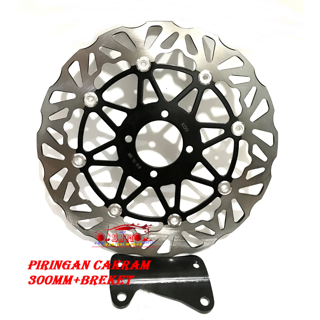 PIRINGAN LEBAR JUPITER Z1-MX NEW-MX OLD-VEGA ZR-VEGA R NEW MODEL PSM KTC DAYTONA UKURAN 300MM PLUS BREKET