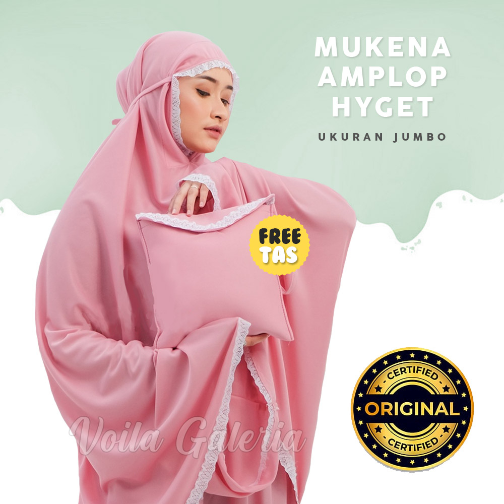 Mukena Amplop Travel Hyget Murah - Mukenah Ukuran Jumbo Traveling Grosir