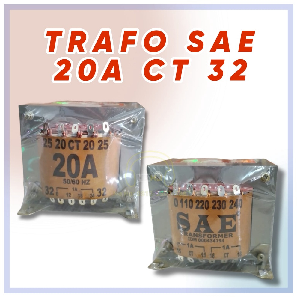 TRAFO TRANSFORMER SAE 20A CT 32 MURNI travo sae 20 amper ct 32v