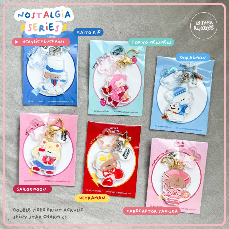 NOSTALGIA SERIES CHARACTER acrylic keychain