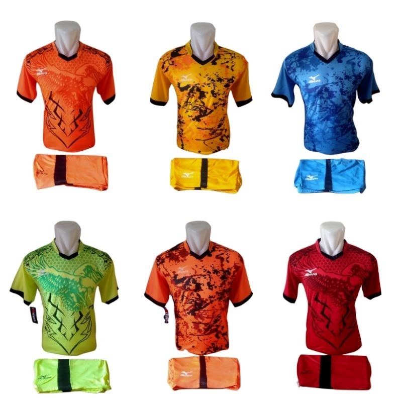 SETELAN JERSEY VOLLY MIZUNO KAOS FUTSAL KAOS VOLLY JERSEY SEPAK BOLA