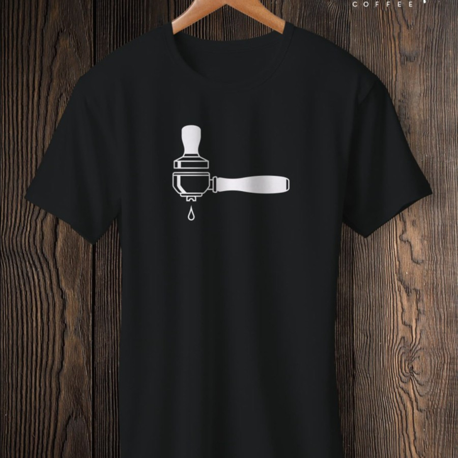 KAOS BAJU PORTAFILTER KOPI BARISTA / COMBED 30S / DISTRO / PRIA WANITA / COD