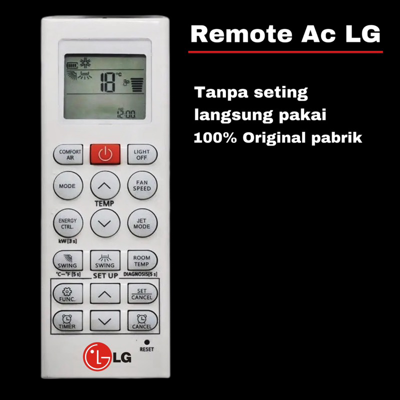 Remot / Remote AC LG Dual inverter 100% original pabrik