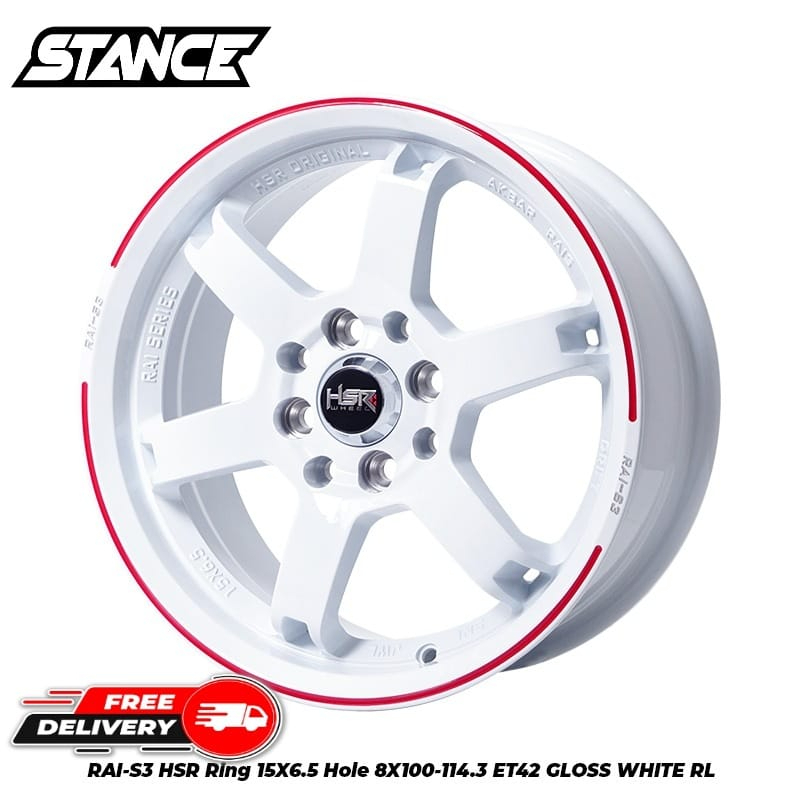 Jual Velg Mobil HSR R15 Type RAI-S3 HSR Ring 15 Pcd 4x100/114,3 Free ...