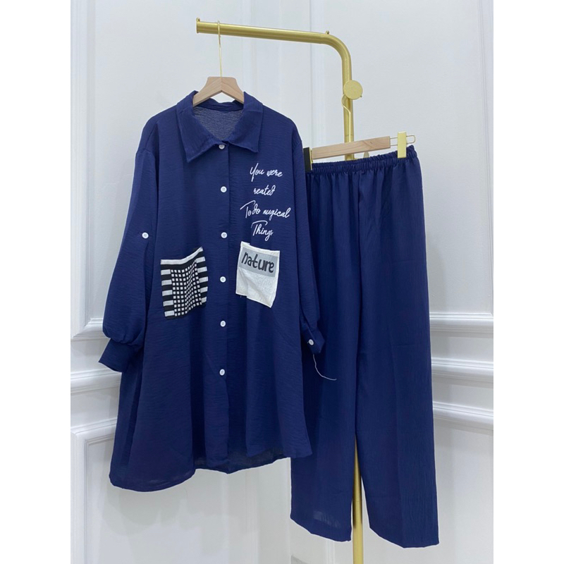 SET CRINKLE POLOS MOTIF TULISAN MURAH GROSIR VIRAL MODELLANO CANTIK MUSLIM