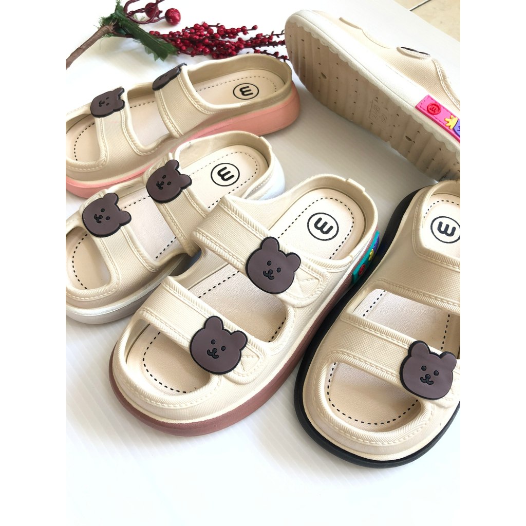 Sandal Selop Anak Perempuan Import Jelly Ban2 Bear Usia 2 3 4 5 6 7 8 Tahun