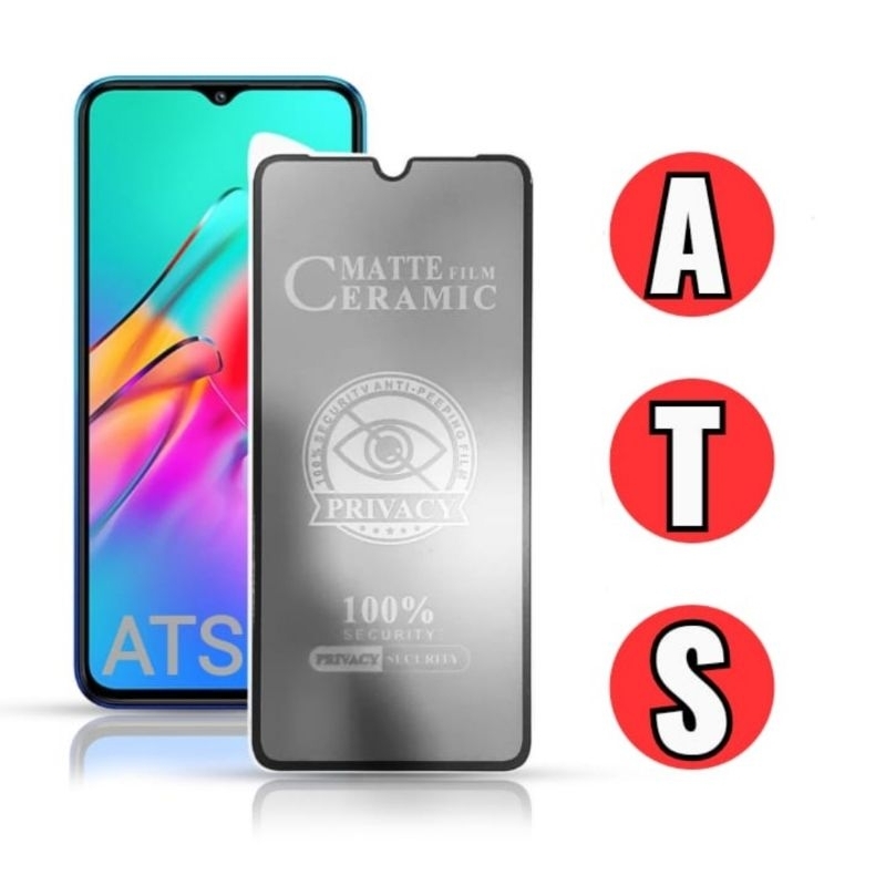 Tempered Glass Ceramic Matte Privacy Anti-Spy All Tipe IPHONEX/XS/XR/XSMAX/SE2020/6/6+/7/7+/8/8+/11/11PRO/11PROMAX/12/12PRO/12PROMAX/13/13MINI/13PRO/14/14MAX/14PRO/14+/14PROMAX