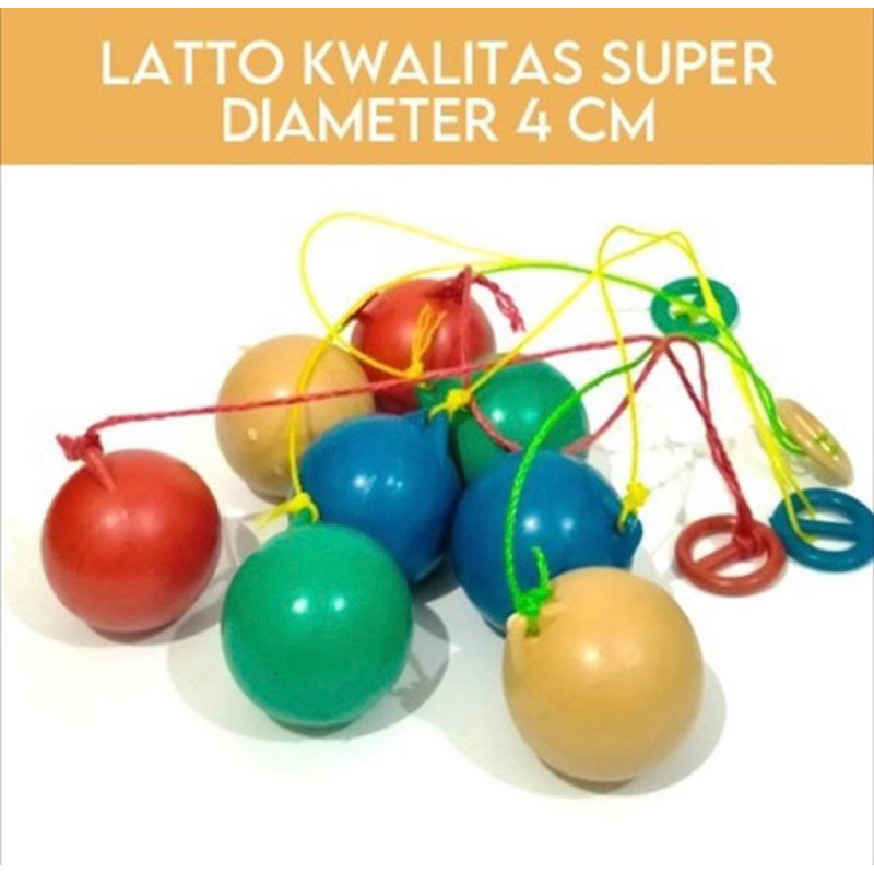 Latto Latto Ukuran 4cm - Mainan latto Latto Besar - Lato-Lato Besar - Latto Latto