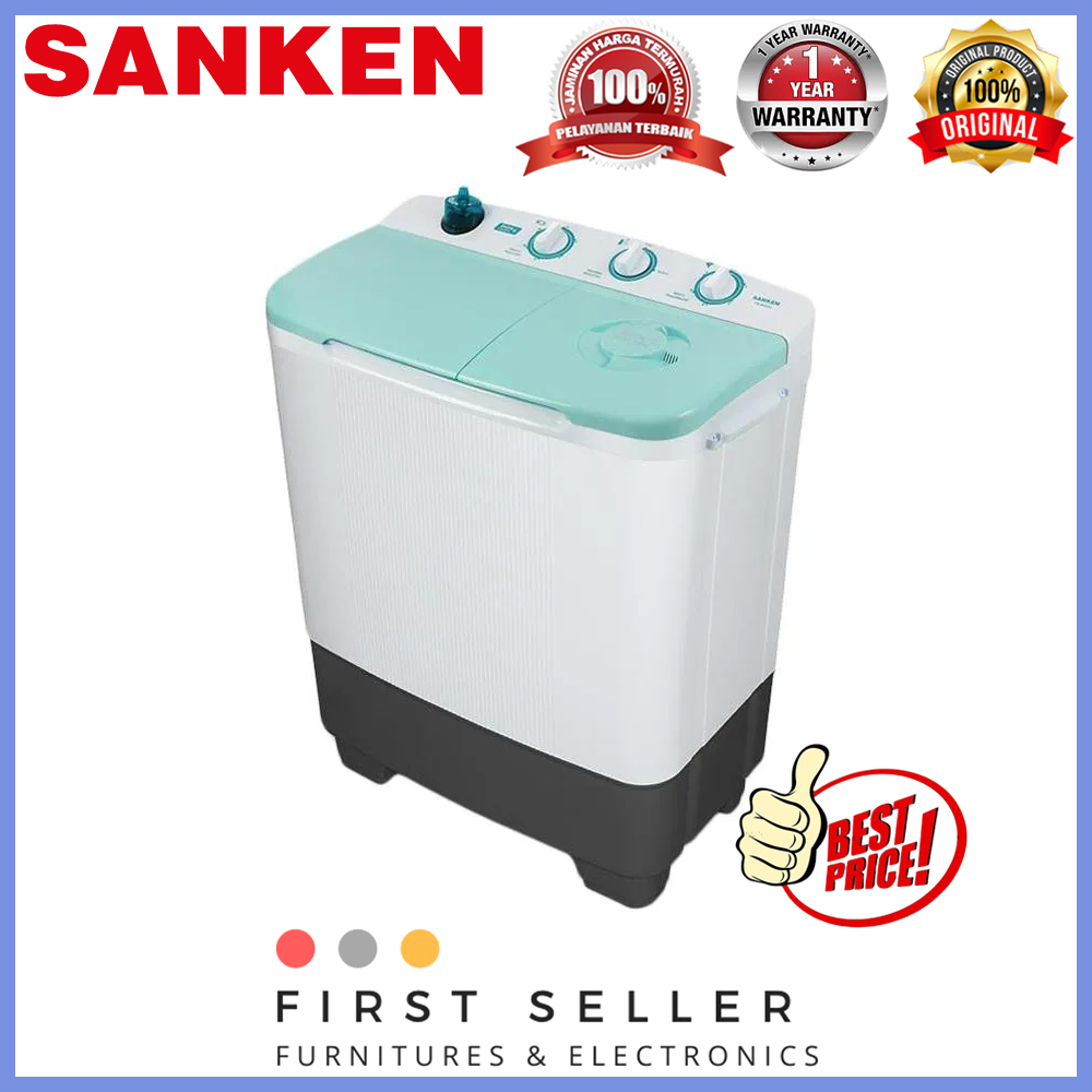 FREE ONGKIR* SANKEN MESIN CUCI TWIN TUB 2 TABUNG TW-8660 (7 KG)