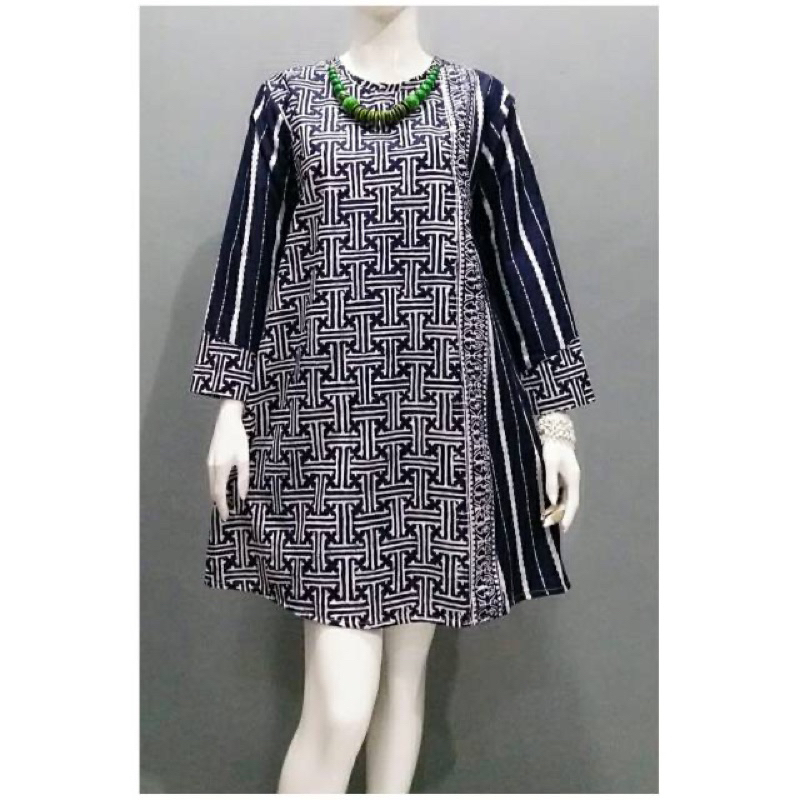 TUNIK NAVARA BATIK SOLO ASLI PREMIUM PRINTING BATIK KERJA CASUAL MODERN KEKINIAN CANTIK LUCU