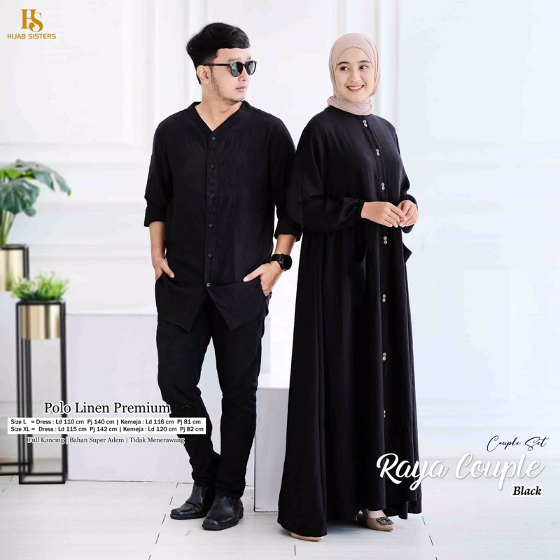 RAYA COUPLE POLO LINEN PREMIUM LD110 & LD115 by HIJAB SISTER’S