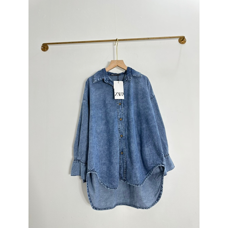 kemeja denim oversize