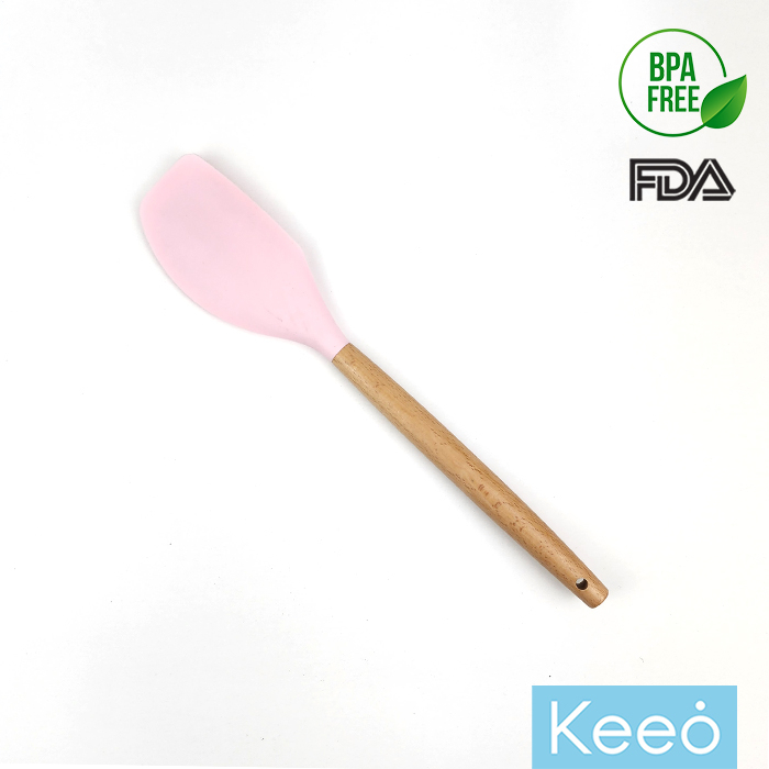 Keeo Aneka Spatula Sutil Silikon Food Grade Pink