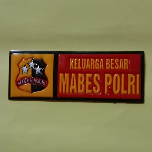 Stiker Plat Nomor Mabes Polri - Sticker Plat Nomor Mabes Polri