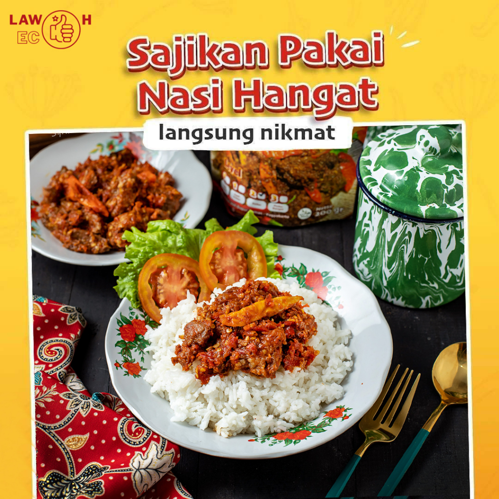 PAKET NENDANG Oseng Mercon Iga + Rendang Premium Bolosego Halal Bergaransi - Bisa COD &amp; Kirim Instan