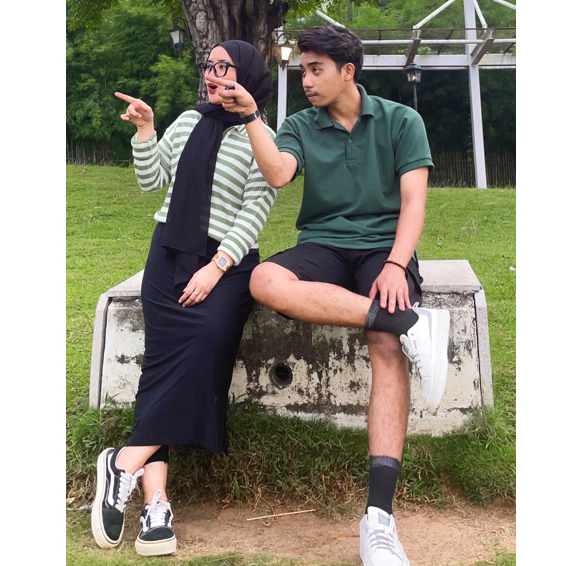 BLASTER COUPLE SET BY PRICETAG | SUDAH SEPASANG KNIT BLASTER DAN KAOS POLO PRIA