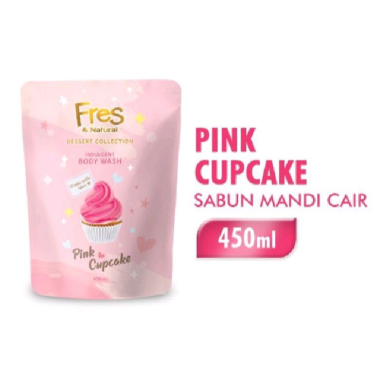 Fres sabun cair refil 450ml Pink Cupcake