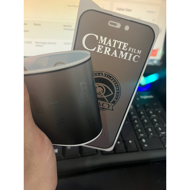 TEMPERED GLASS CERAMIC MATTE SPY XIAOMI REDMI NOTE 11/NOTE 11 PRO/NOTE 10/NOTE 10 PRO/NOTE 9/NOTE 9 PRO/NOTE 8/NOTE 8 PRO/NOTE 7/NOTE 7 PRO/NOTE 6/NOTE 6 PRO/NOTE 5 PRO/NOTE 5/NOTE 5A/NOTE 4/NOTE 4X