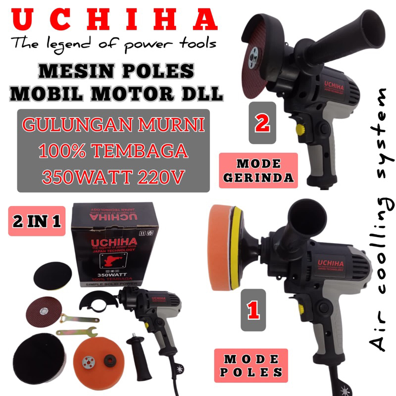 Mesin Poles Uchiha 2in1 5inch Untuk Poles Bor Dan Gerinda By Uciha JAPAN Teknologi