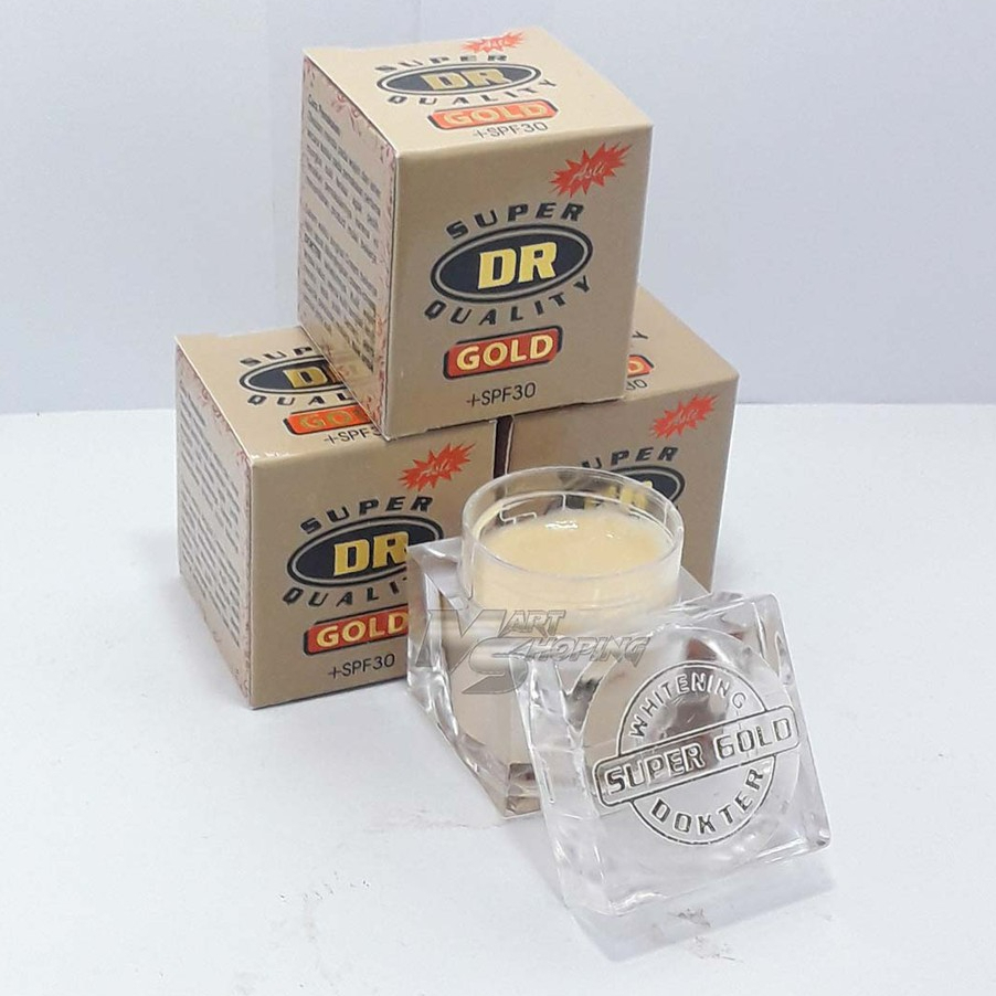 3 PCS - CREAM DR GOLD - SUPER QUALITY GOLD PEMUTIH WAJAH