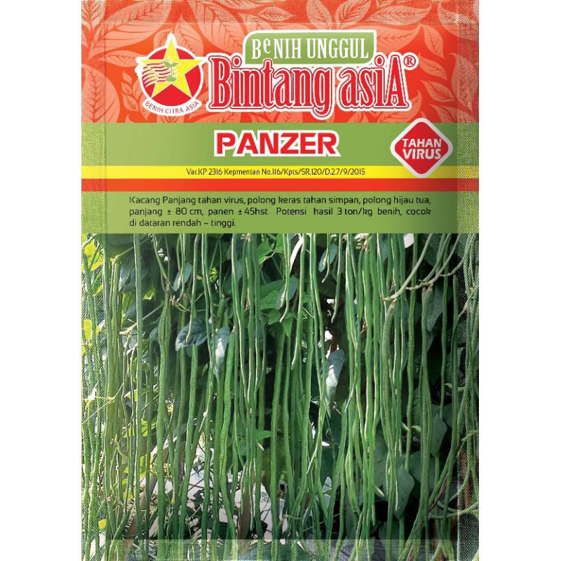 Blumenhaut Benih Kacang Panjang Panzer Bintang Asia 100Gr