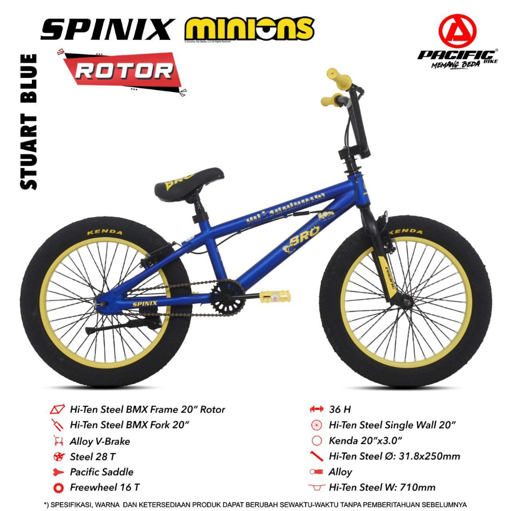 BMX Pacific Spinix Minion Rotor 3.0 Size 20