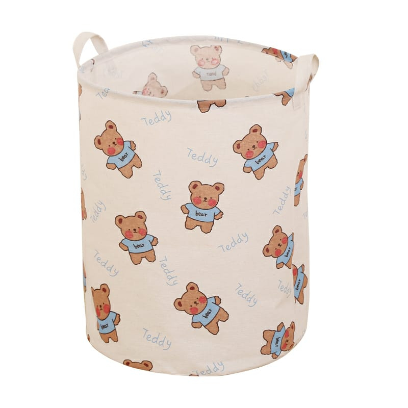 Keranjang Baju Cucian Pakaian Kotor Laundry Basket Keranjang Bulat / Keranjang Baju Cucian Kotor Laundry Basket Motif Karakter Laundry Bag 35x45 Cm