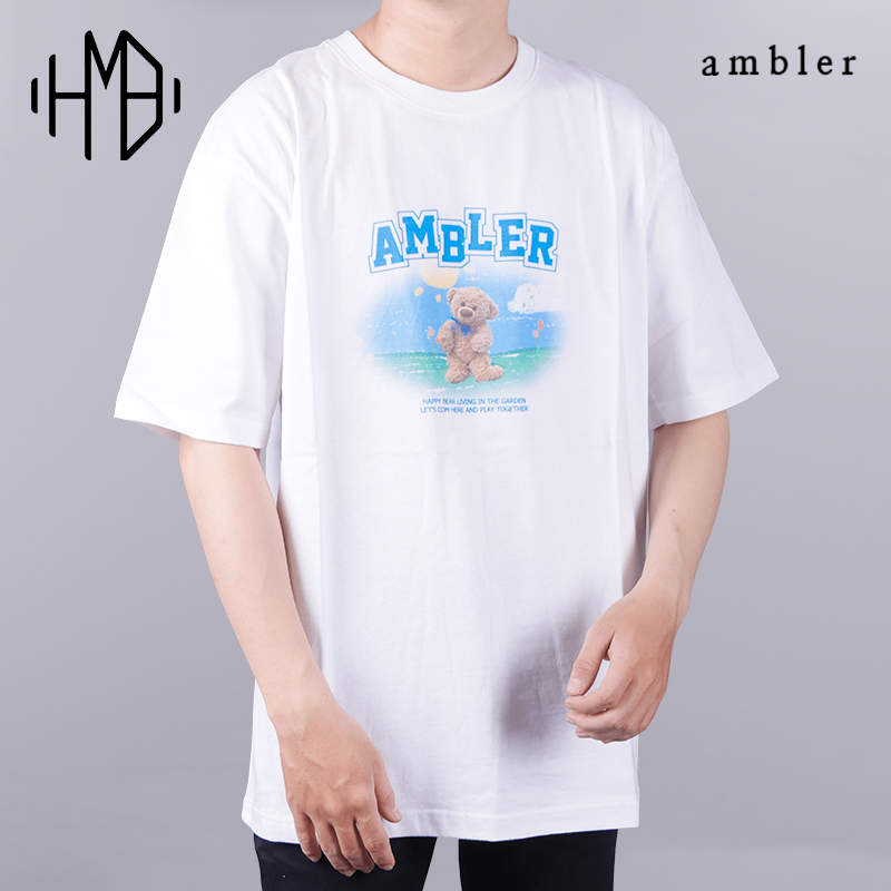 Ambler Korea Garden Bear Tee White