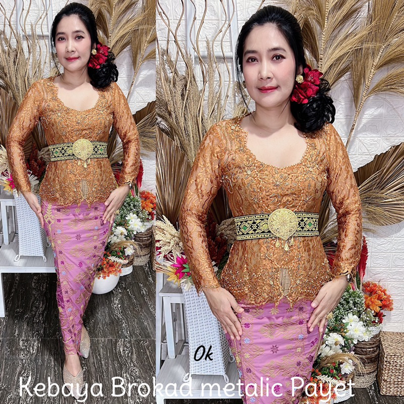 kebaya jadi brokad metalic