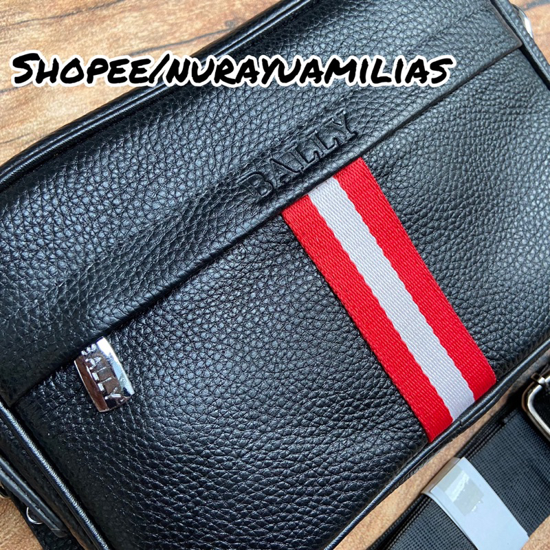 Tas selempang / handbag fendi dan Baly import kulit asli Pouch bag tas slempang pria