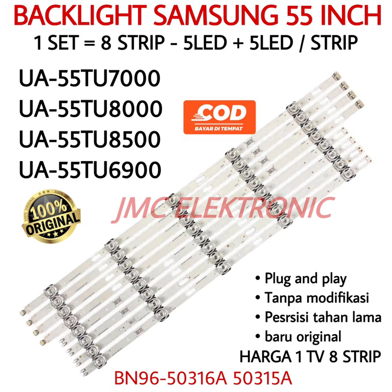 BACKLIGHT TV LED SAMSUNG  55 INC UA55TU7000K UA55TU8000K UA-55TU7000K 55TU8000K UA55TU7000 UA55TU8000 55TU7000 55TU8000 55TU