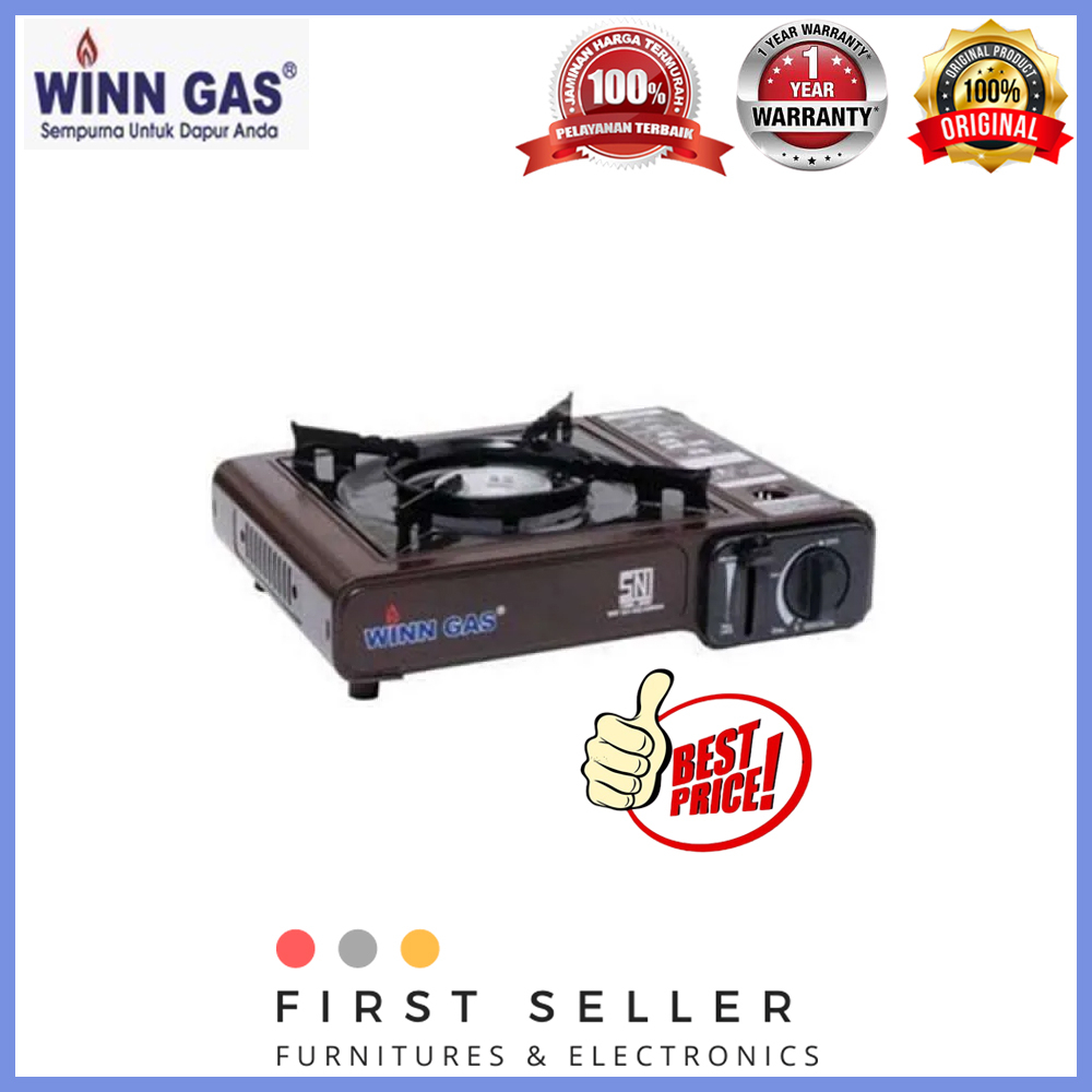 KOMPOR PORTABLE WINN GAS W1S (1 TUNGKU) GARANSI RESMI - KOMPOR ONLY / +GAS