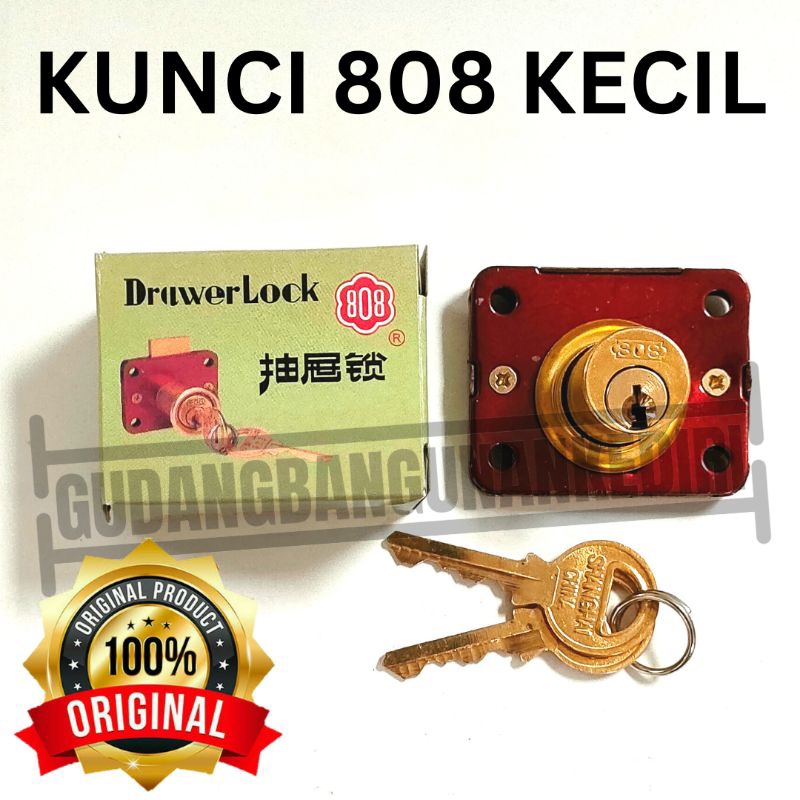 kunci laci lemari 808 kecil drawer lock Original kunci 808