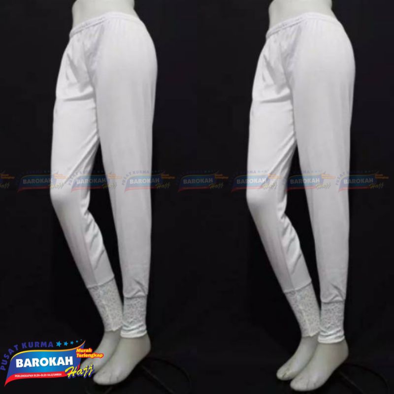 LEGING WANITA | LEGING PUTIH RENDA | HANDROK WANITA | LEGING HAJI DAN UMROH | LEGING BRUKAT PREMIUM