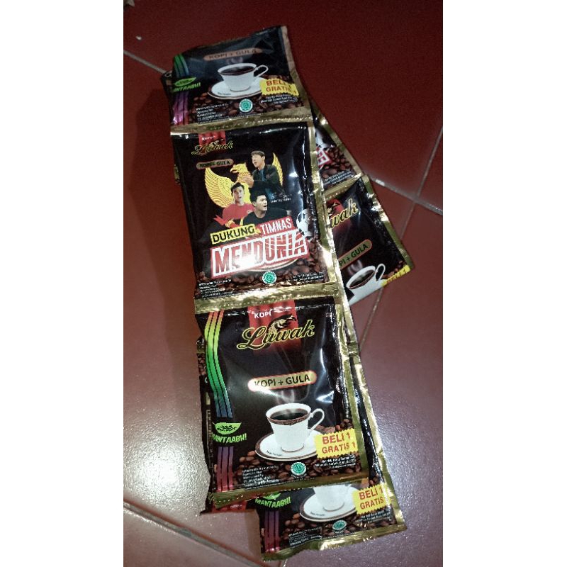 

Luwak Kopi + Gula • 1 renteng (20pcs x 25gr) Beli 1 gratis 1 • ##PROMO##