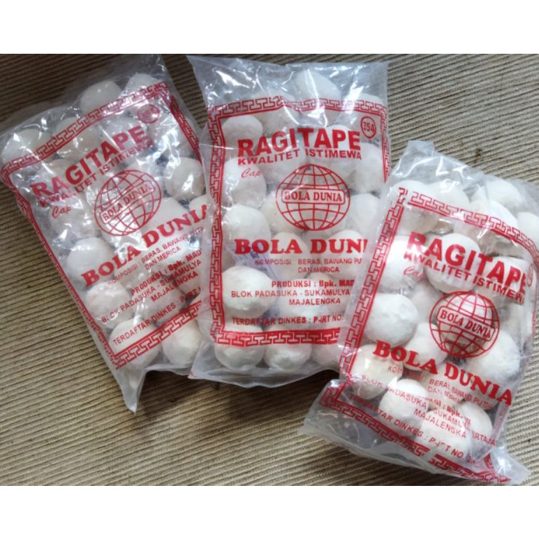 

[ MURAH ] RAGI TAPE BOLA DUNIA (100 gr) ISI 25 BUTIR - RAGI TAPE