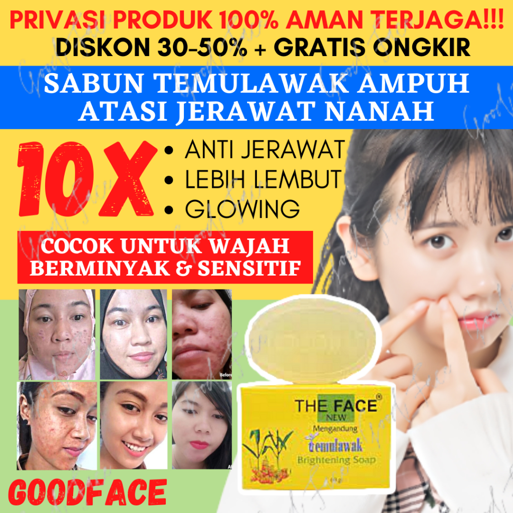 THE FACE Temulawak Brightening Soap 60gr