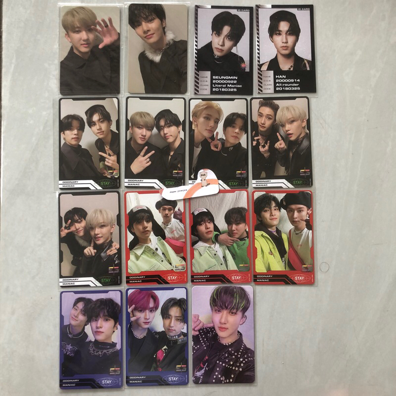 PC Photocard Album Oddinary Minsung chan Lee know felix hyunjin Seungmin Han jisung Changbin jeongin