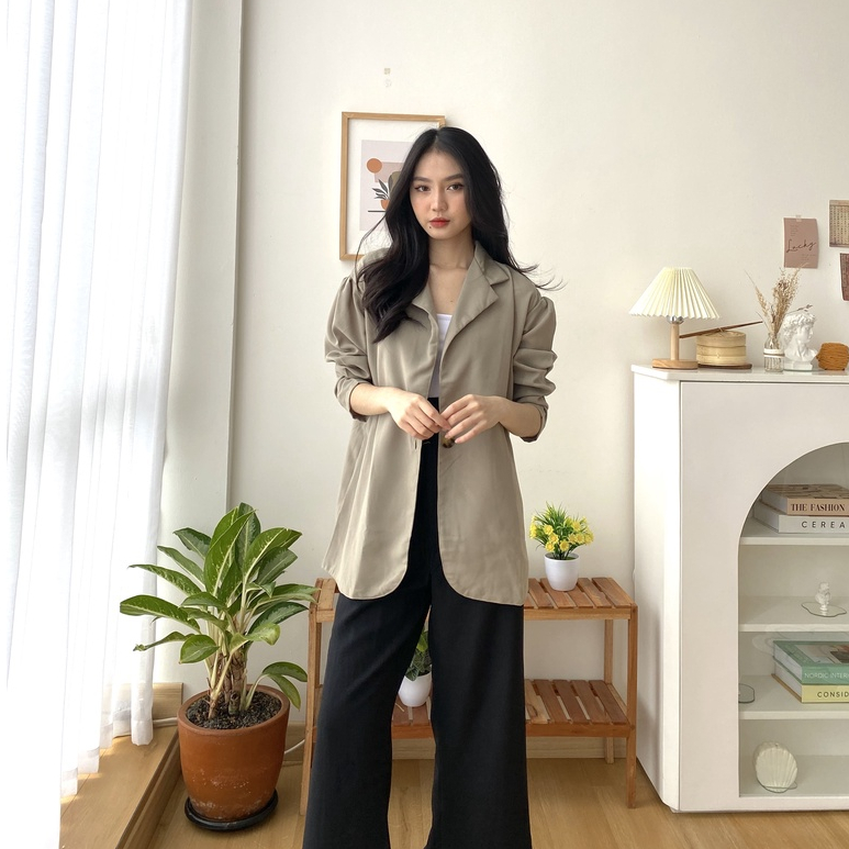 Anza Oversize Blazer - Blazer Kantor - Blazer Kasual Wanita