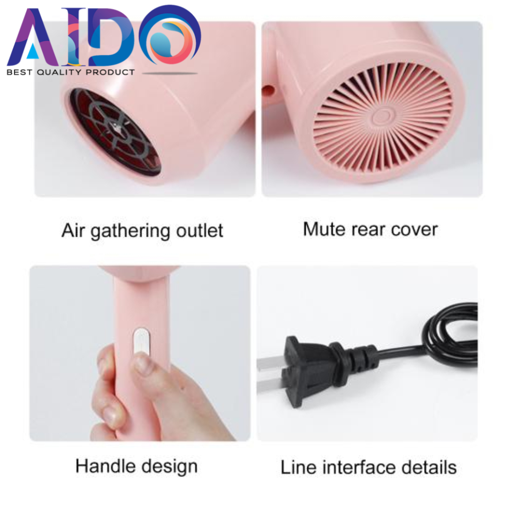 High-Quality Uniformly Blowing Large Air Volume EHD Balance Portable Professinal Quick Dry Travel Hairdryer for Girl Electric Hair Dryer pengering rambut