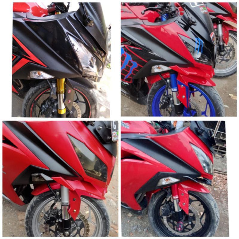 cover shuock ninja 250cc karbu / ninja 250cc fi 2013-2017 aksesoris ninja
