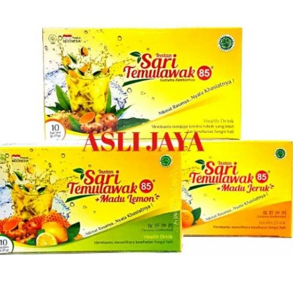 

JAMU SARI TEMULAWAK + MADU JERUK INSTAN 10 SACHET X 20 Gr