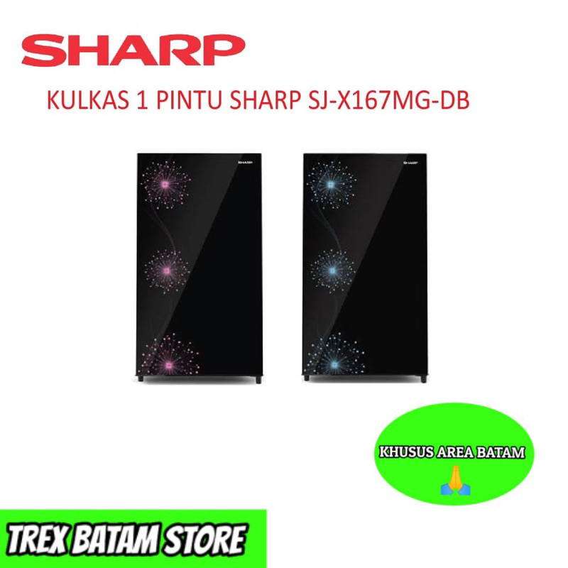 SHARP SJ-X167MG KULKAS 1 PINTU (BATAM)