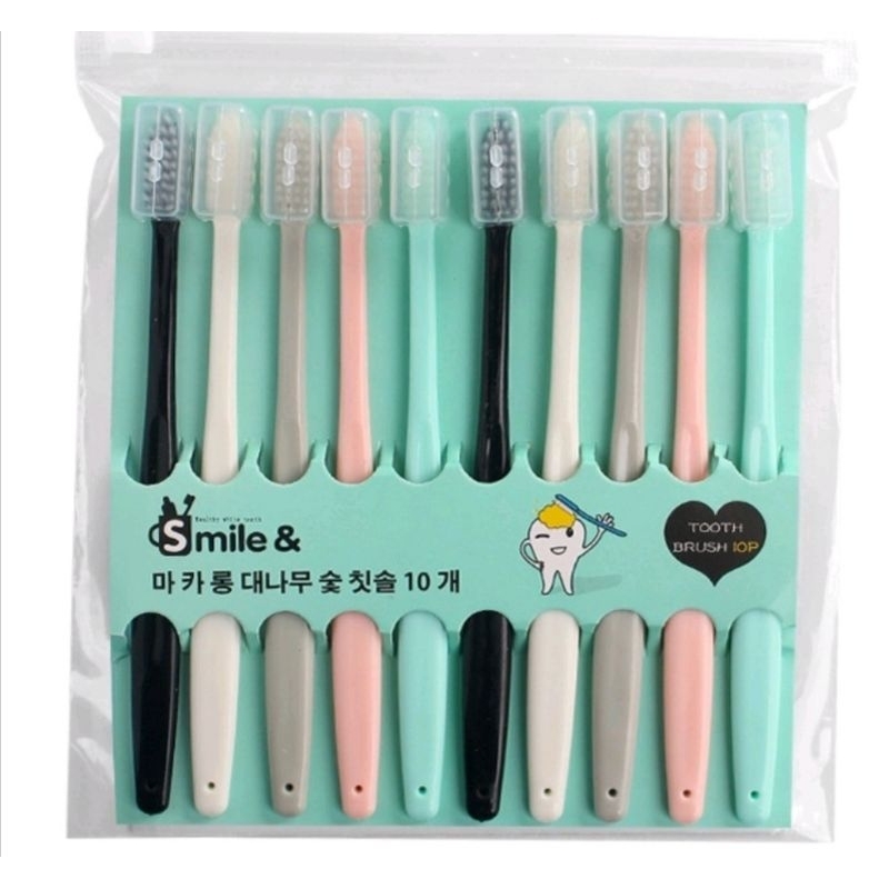 1 Set 10 pcs Sikat Gigi Dewasa / Anak-anak soft wool