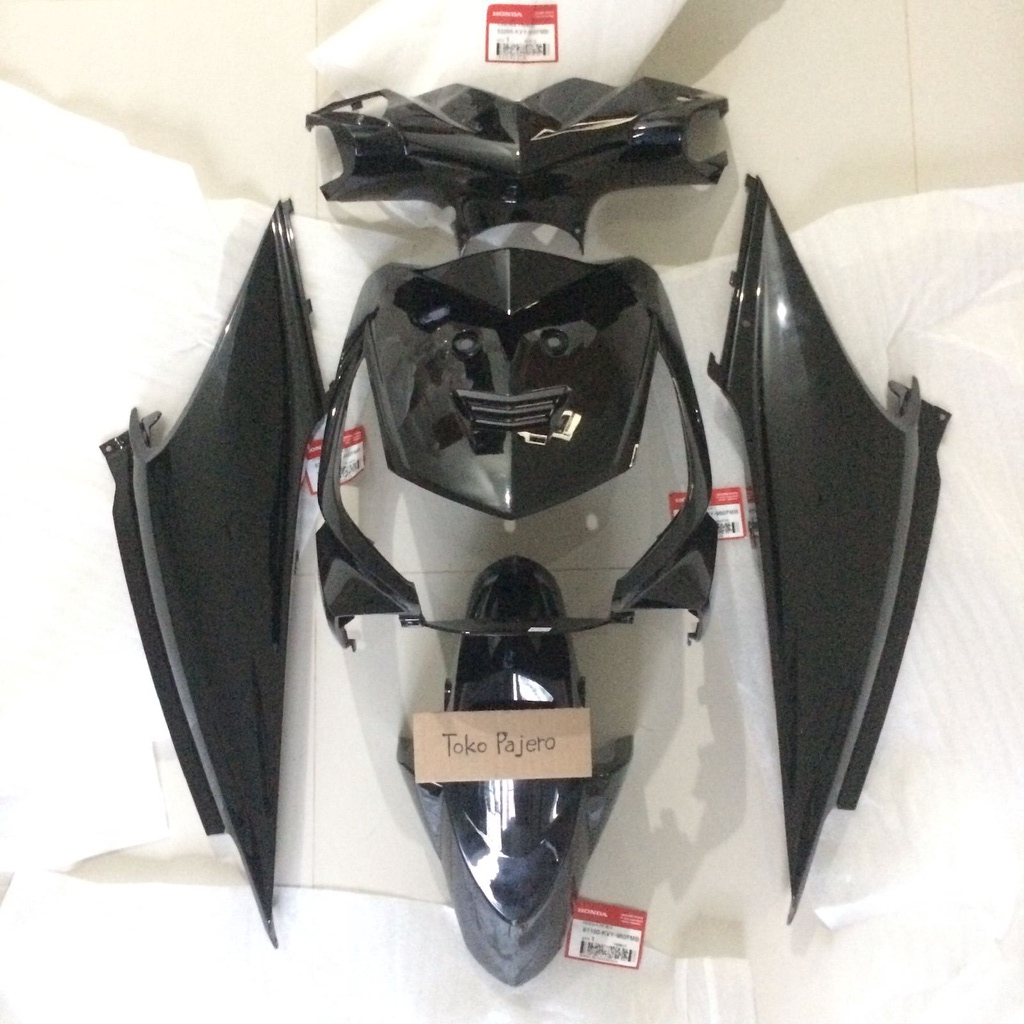Cover Body Halus Fullset Hitam Beat Karbu Gen 1 Original AHM