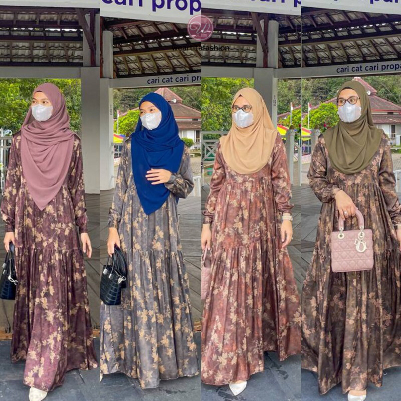 GAMIS SARAH ARMANI 3D ORI SEKARARUM FASHION